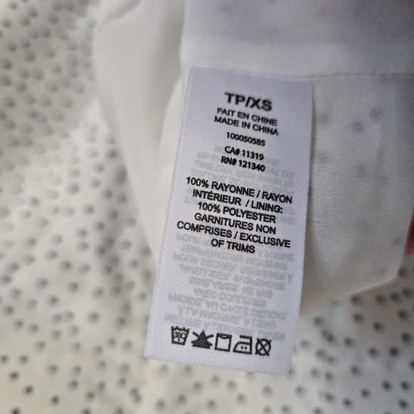 Dynamite Black and White Polka Dot Short Sleeve Dress in size xs - Picture 7 of 7